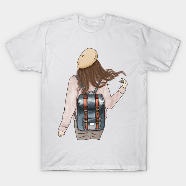 School girl (6) T-Shirt by piscoletters